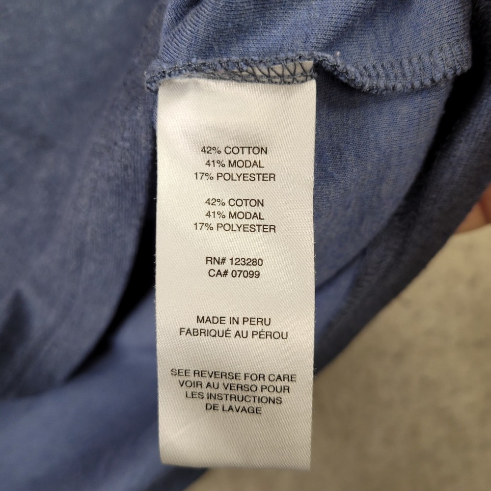 Travis Mathew Hoodie Shirt Mens XL Blue Pullover Lightweight Stretch - Picture 4 of 7